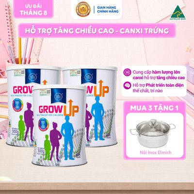Combo 3 Hộp Sữa Hoàng Gia Úc ROYAL AUSNZ Grow Up Cho Trẻ Từ 3-14 Tuổi (Hộp 20 gói x25g) [Date 04/27]