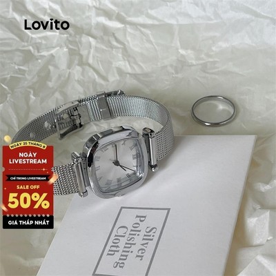 Đồng hồ quartz Lovito thanh lịch tối giản phong cách Pháp cho nữ LFA86236