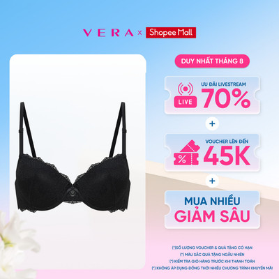 Áo ngực Misaki mút mỏng cúp ren phối dây lưng lưới - 9107