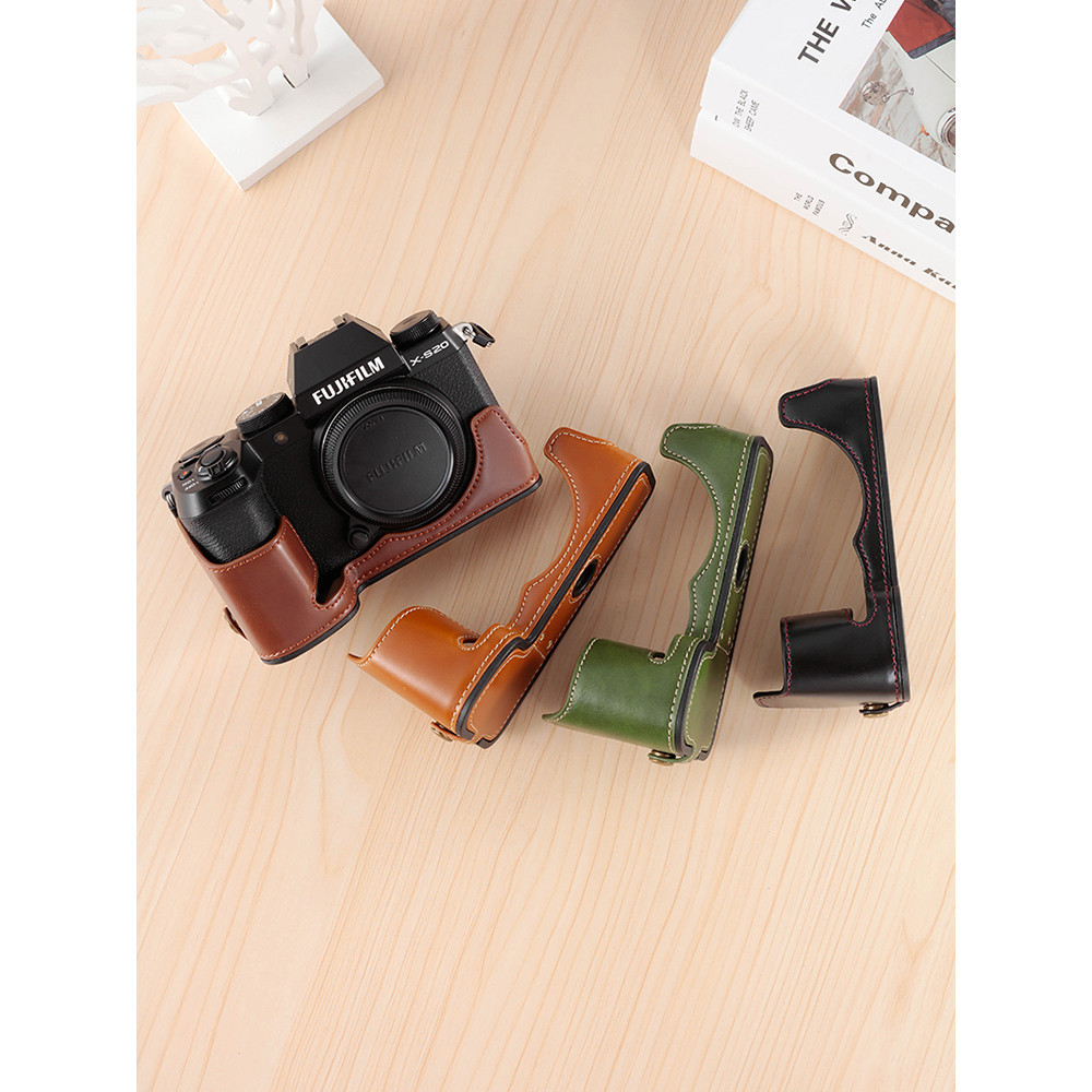 Kho báu chất lượng Thích hợp cho Vỏ bảo vệ Fuji XT5 Túi đựng máy ảnh XS10 X100V XT30 XS20 XT5 Vỏ da 