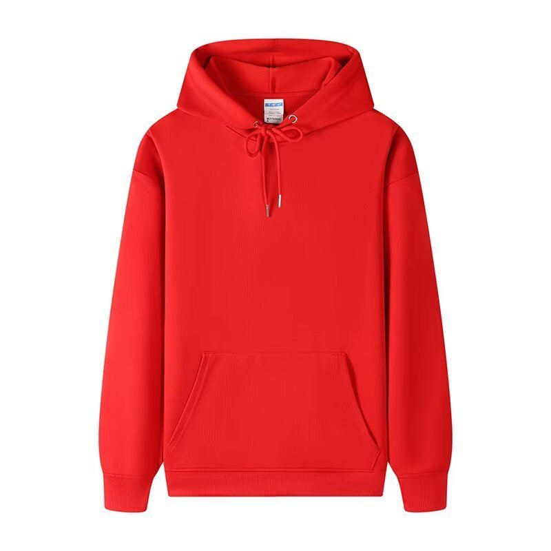 M ‐ 4XL Áo hoodie hợp thời trang trơn Dây rút Kangaroo Pocket Unisex Áo hoodie thông thường