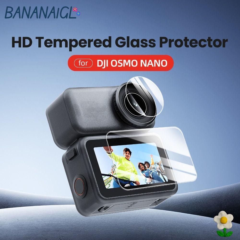 Bộ bảo vệ màn hình BANANA1GL, Phim ống kính kính kính cường lực chống trầy xước, Phim bảo vệ siêu HD