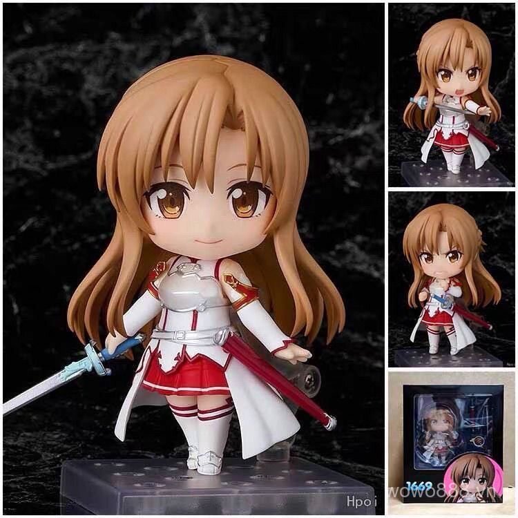 Phiên bản Q Nendoroid Sword Art Online 1669 #Asuna Quà tặng mô hình trang trí hình thay đổi mặt có t