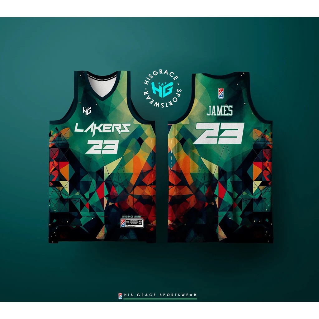 240 HG BASKETBALL CONCEPT JERSEY LAKERS TRIANGLE FULL SUBLIMATION JERSEY