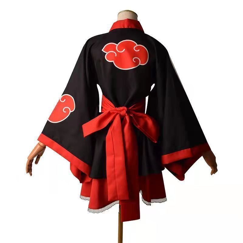Trang phục anime cosplay kimono Naruto Shippuden Akatsuki Uzumaki Naruto đẹp