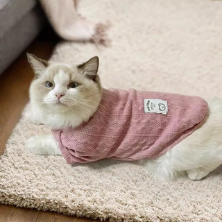 Áo len dệt kim mỏng cho chó mùa thu đông Quần áo cho chó con Áo khoác mèo mềm mại Quần áo thú cưng