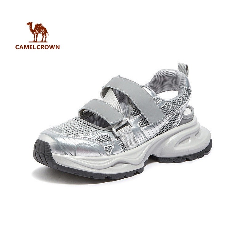 CAMEL CROWN SPORTS Nữ Xăng đan Thể Thao Đế Dày Có Dây Velcro Giày Đi Biển