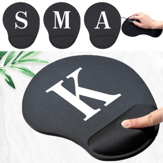 Ergonomic Wrist Rest Mouse Pad Comfortable Wrist Support Non Slip Mice Mat Soft White Letter Series Mousepad PC