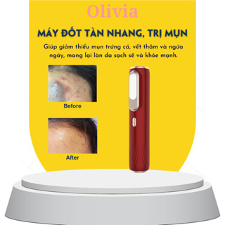  Máy chăm sóc da ion hóa trị mụn sạch sâu lỗ chân lông mờ thâm da săn chắc CSSD162 Olivia 
