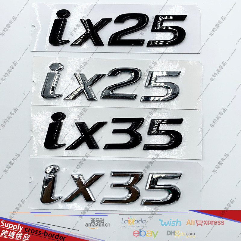 Thích hợp cho Hyundai ix35 SONATA Irante San Duffy Logo xe ELANTRA SANTAFE SONATA Nhãn dán xe hơi