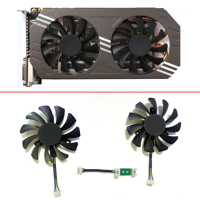INEW GA81S2U 75MM GTX970 Quạt làm mát thay thế cho quạt làm mát Card đồ họa ZOTAC GeForce GTX 970 *