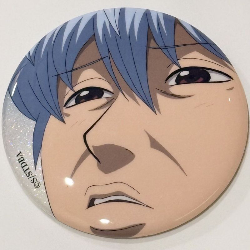 Gintama / Gintoki / Phong cách mới Gintama Hàng hóa Gintama Big Head 58mm Huy hiệu vui nhộn / drhg