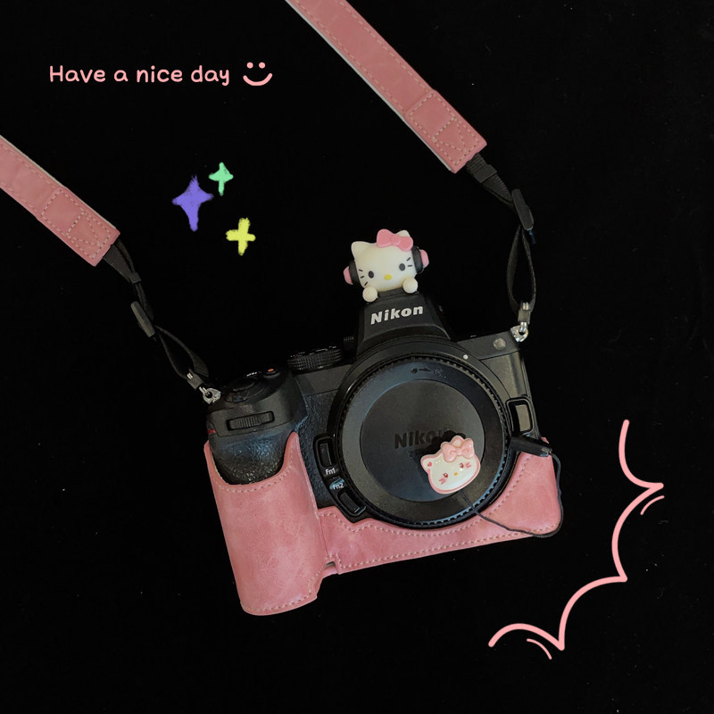 Thích hợp cho máy ảnh Nikon Z5 Z6 Pink Túi bảo vệ đế chuyên nghiệp Z6II Phụ kiện có sẵn Pin Vận chuy