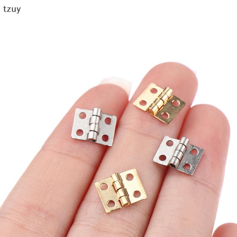 [tzuy] 10 Chiếc Bản Lề Cửa Mini Mô Phỏng Gấp Cho Xe RC 1 / 10 TRX4 1 / 14 SCANIA 770S