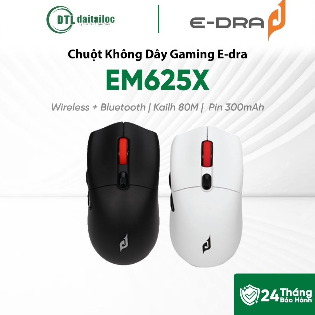 Chuột không dây gaming E-dra EM625X | Chính hãng | Bảo hành 24 tháng