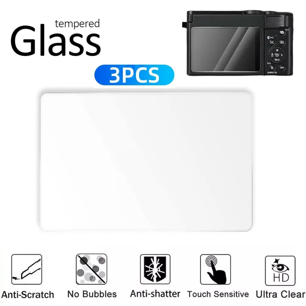 3 Chiếc Cho Pana LUMIX G97 GH4 GH6 GH7 G7 GX7 GX8 GX85 HD Kính Cường Lực Phim Máy Ảnh Dành Cho Pana 
