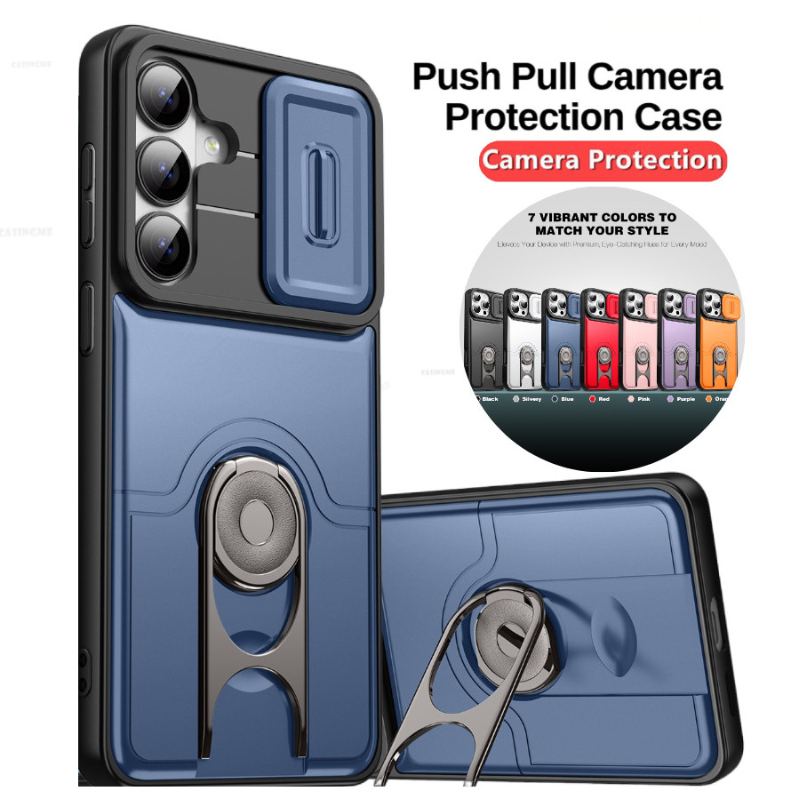 Ốp lưng Samsung A27 5G 2026 Armor Holder Ring Stand Case cho Samsung Galaxy A27 A27 A57 A17 A37 Sams