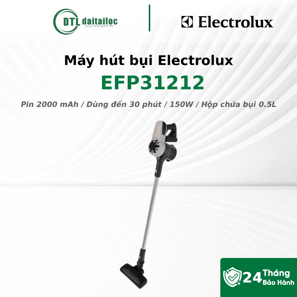 Máy hút bụi Electrolux EFP31212 150W 2000mAh Hộp bụi 0.5L | Chính Hãng | Bảo Hành 24 Tháng