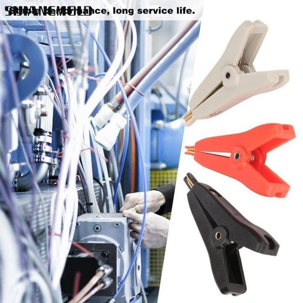 SIJIANGMOLD LCR Kelvin Cá Sấu Kẹp Cáp Pin Kim Loại Kẹp Kiểm Tra Cách Nhiệt 52 Mm LCR Kelvin Kẹp