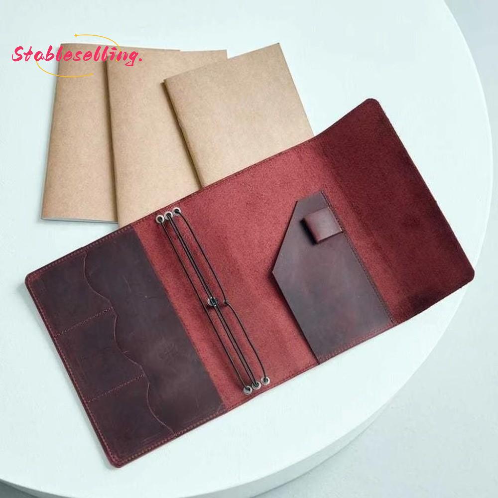SABLESELLING Notebook Organizer, A5 Loose Leaf Notebook Cover, Vintage Compact Journal Cover Có Thể 
