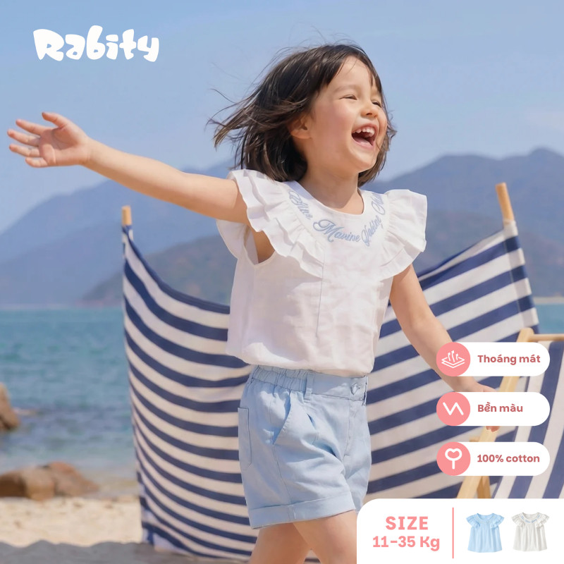 Áo kiểu ngắn tay bé gái Rabity 903.023