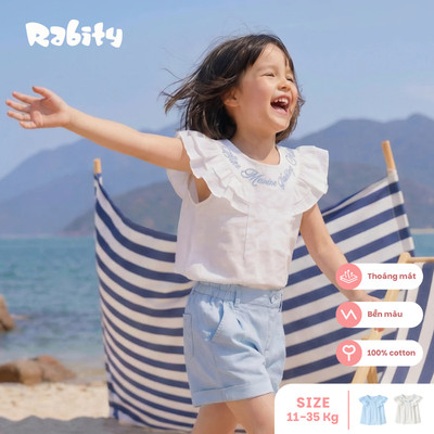  Áo kiểu ngắn tay bé gái Rabity 903.023