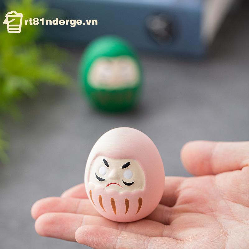 GE Nhật Bản Gốm Daruma Tượng Daruma Tumbler Thủ Công Luy Vận Mệnh Trang Trí Phong Cảnh Búp Bê Daruma