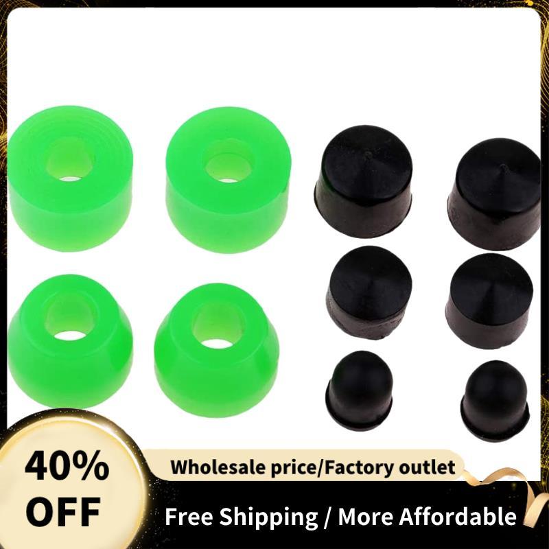 10 Chiếc Longboard Ván Trượt Ống Lót Hình nón Xi Lanh Bushing Trục Ly Bộ Phụ Kiện Cho Xe Tải Longboa