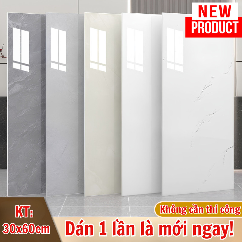 Xốp Dán Tường LILY'S DECOR Keo Sẵn 30x60cm Phủ PVC Chống Bẩn Dễ Vệ Sinh Mỗi Ngày