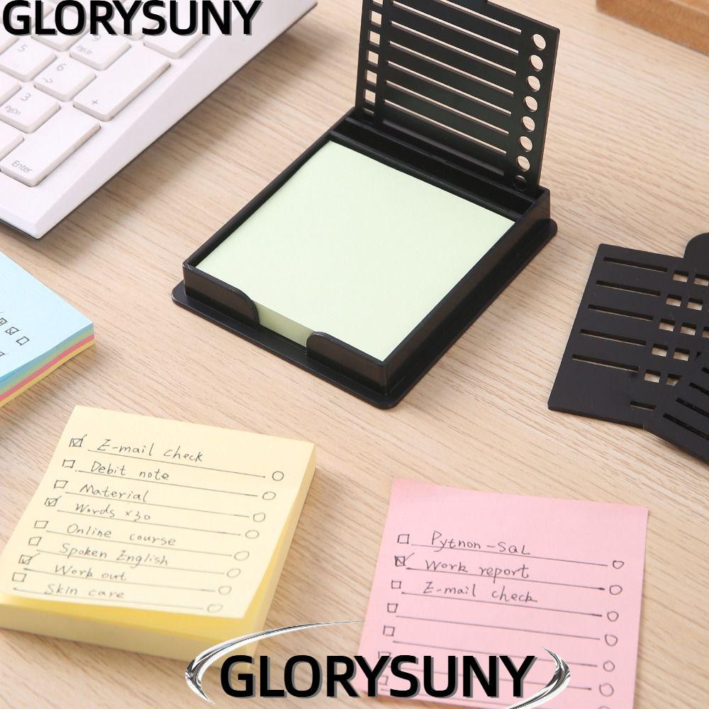 GLORYSUNY Sticky Note Holder Set, Sticky Note Storage Tools Sticky Note Organizer Sticky Note Stenci