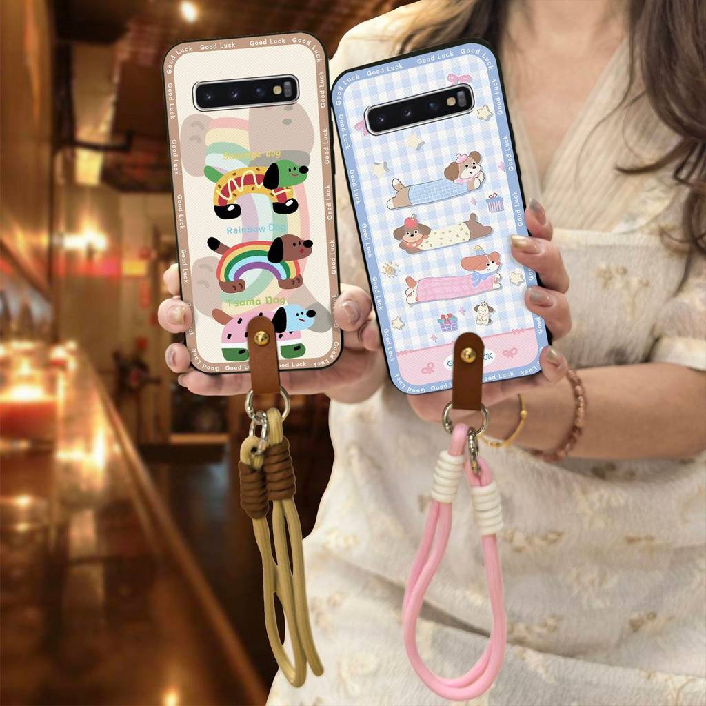 Ốp Điện Thoại Đeo Ngang Graffiti Cho Samsung Galaxy S10 / SM-G973N Bọc Toàn Bộ Vỏ Mềm Chống Bụi Bẩn 
