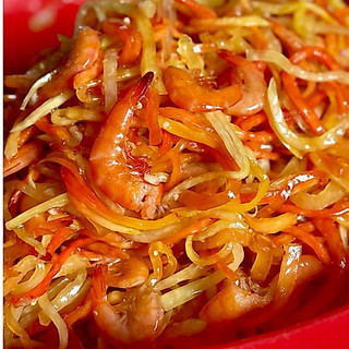 Mắm Tép / Tôm Trộn Đu Đủ 500g – Vị Mặn Mặn, Giòn Ngon, Ăn Liền