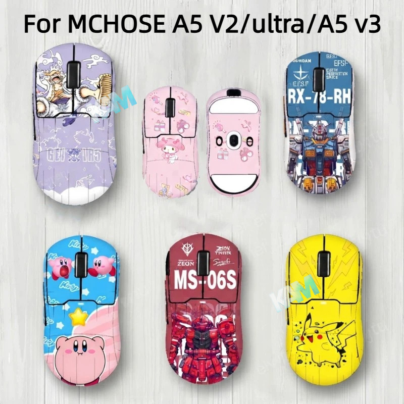 [Kam] Miếng dán chuột hoạt hình dễ thương DIY cho chuột MCHOSE A5 V2/ultra/A5 v3, chống trượt và bảo