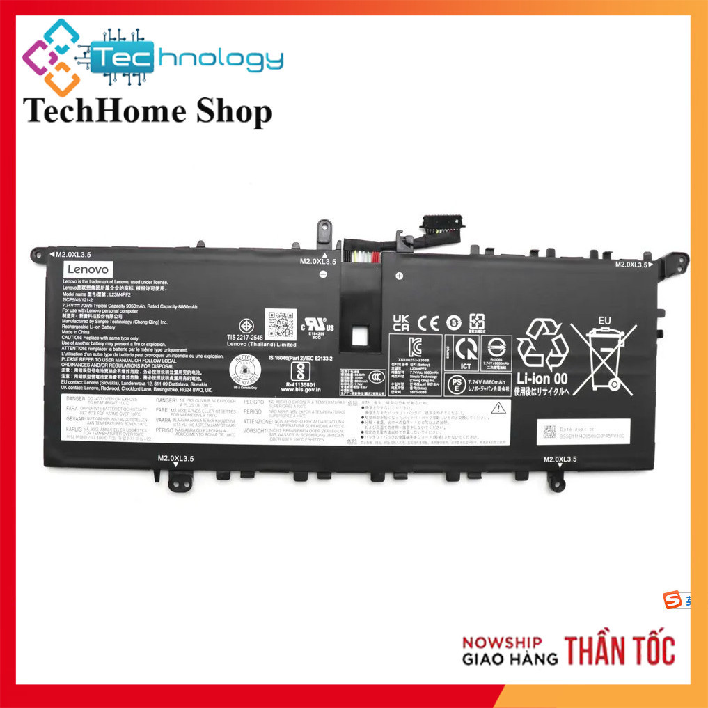 Pin Battery Laptop lenovo Lenovo Yoga Slim 7x 14 G9 14Q8X9 L23C4PF2 L23D4PF2