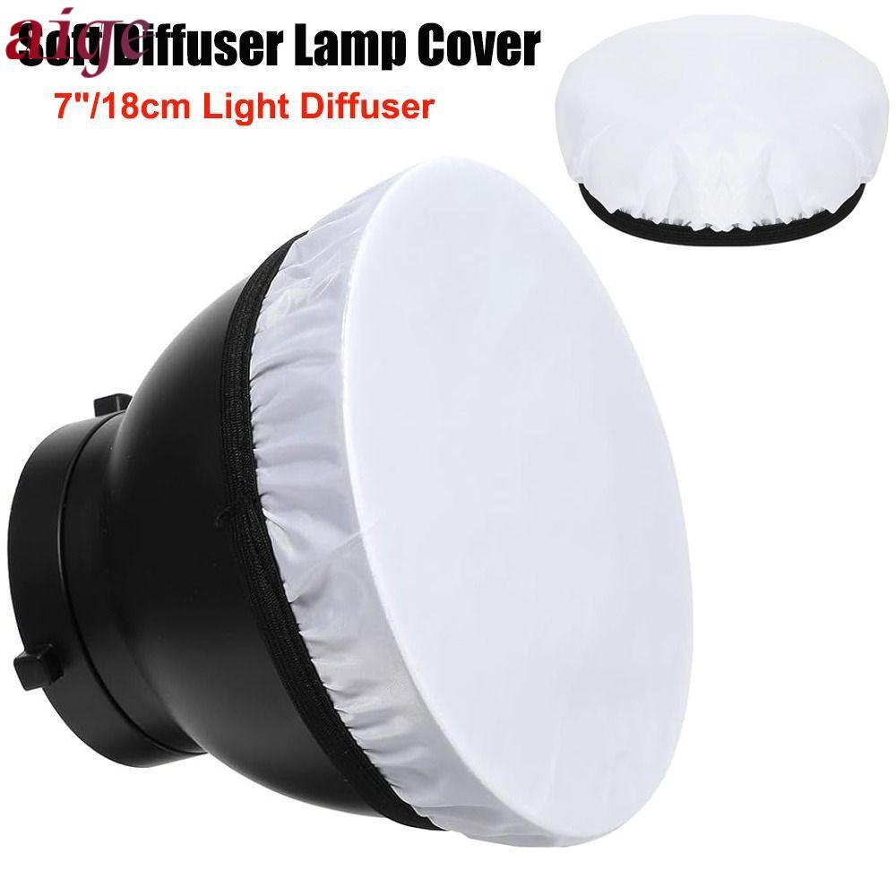 Tất khuếch tán ánh sáng mềm AIGE, Bộ lọc vải trắng tiêu chuẩn, Đĩa bóng khuếch tán Nylon 7 "180mm