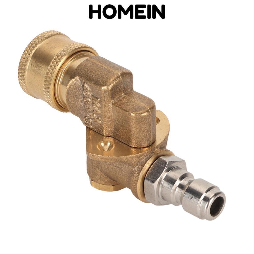 Bộ ghép nối xoay máy rửa áp lực HOMEIN, Bộ ghép nối xoay kết nối nhanh 4500psi 4500 PSI, 5 góc 180 đ