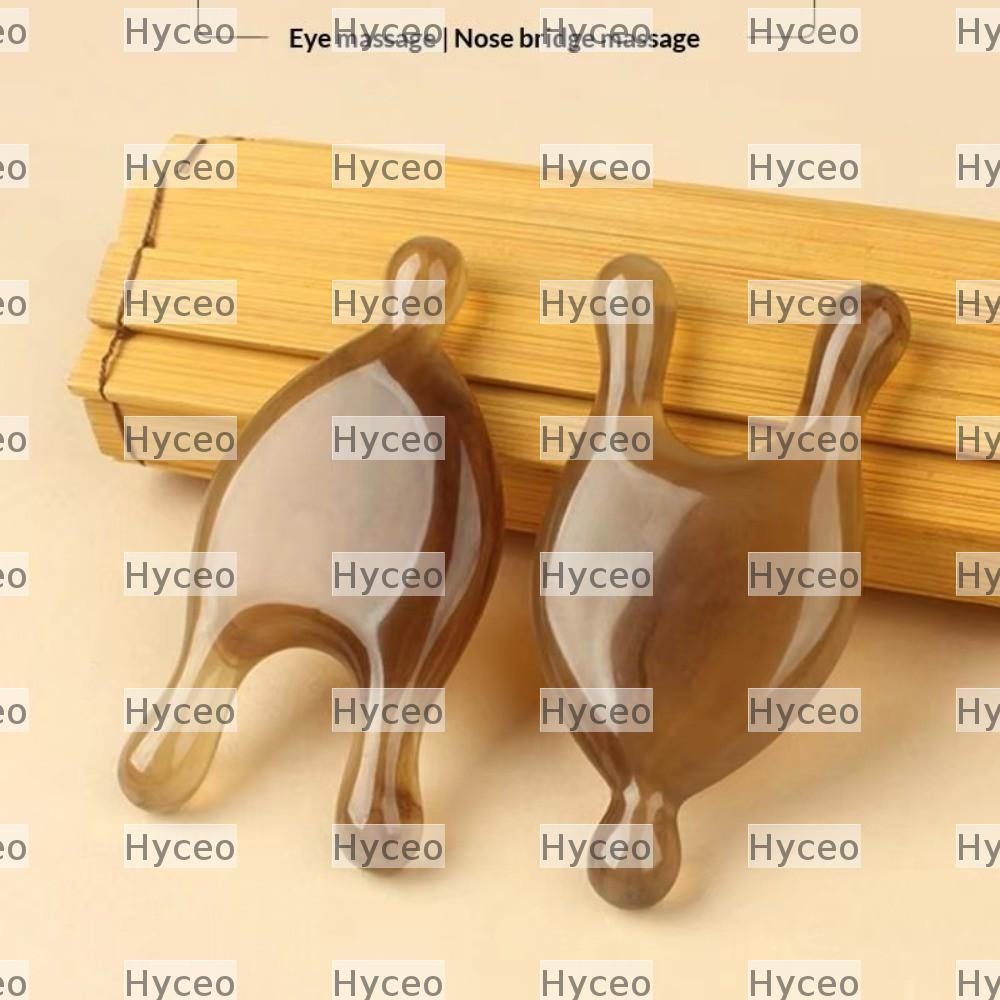 HYCEO Guasha Cạp Dụng Cụ, Dụng Cụ Massage Mặt Bằng Nhựa, Chăm Sóc Mắt Di Động Kinh Tuyến Nạo vét Gua