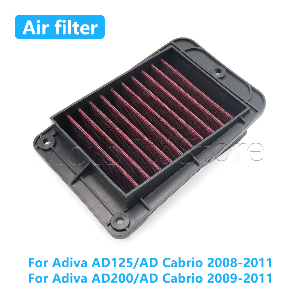 Xe Máy Lưu Lượng Cao Lọc Không Khí Hút Yếu Tố Làm Sạch Cho Adiva AR125 AR200 AD125 AD200 AD Cabrio 2