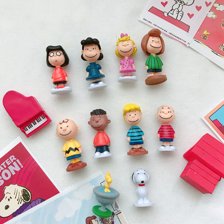 Snoopy snoopy Peanut Movie 12 snoopy snoopy Búp bê nâu Mô hình trang trí máy tính để bàn