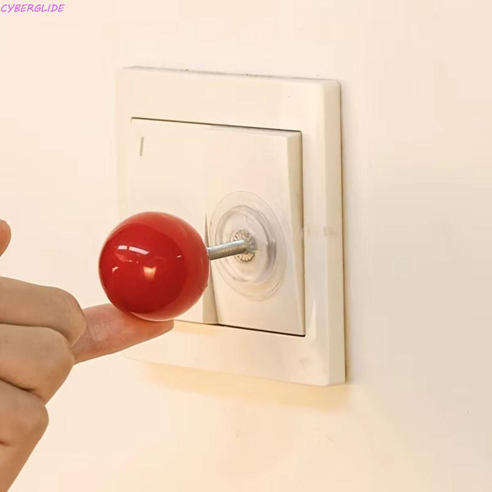 CYBERGLIDE Switch Cover, Black Ball Red Black Rocker Switch Sticker, Công tắc bóng màu đỏ bằng nhựa 
