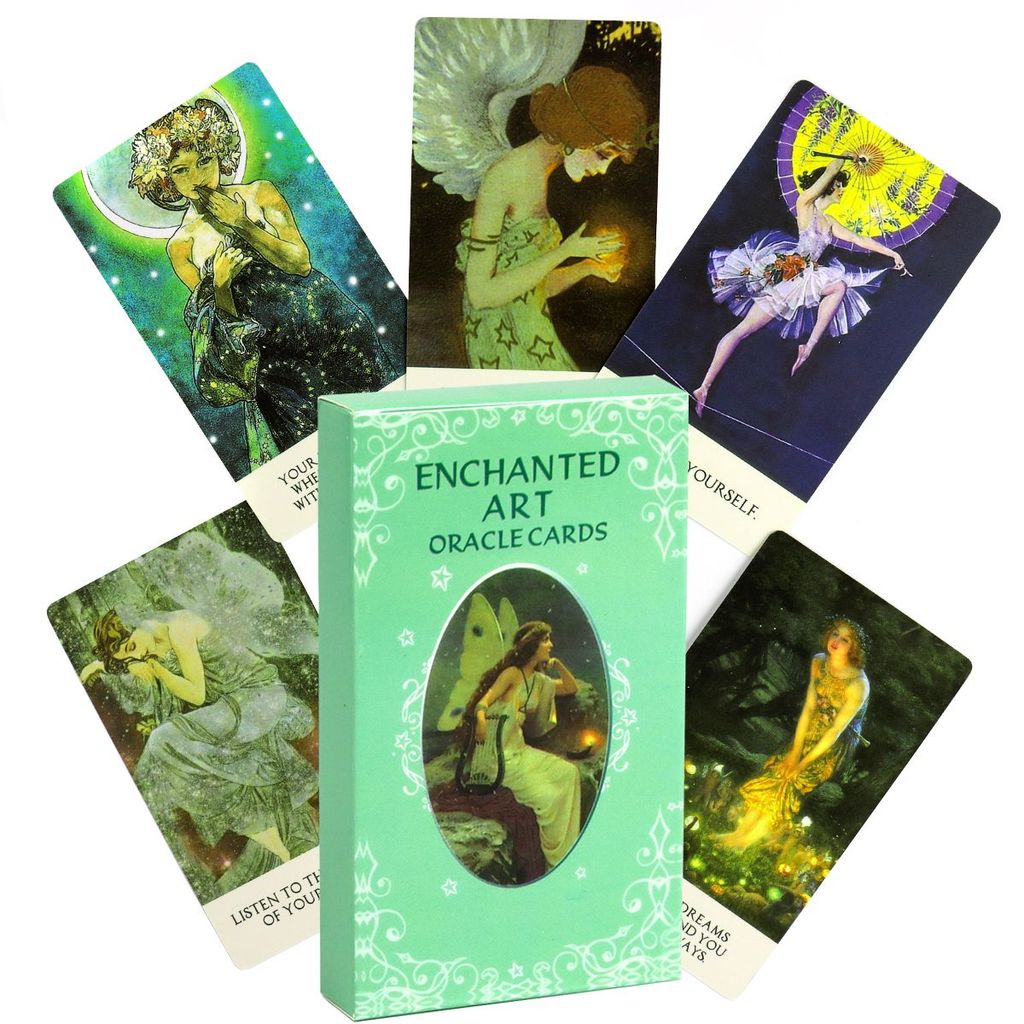 10.3 * 6cm Enchanted Art Oracle Card Bảng Tiếng Anh Trò Chơi Thẻ Trò Chơi Enchanted Art Oracle