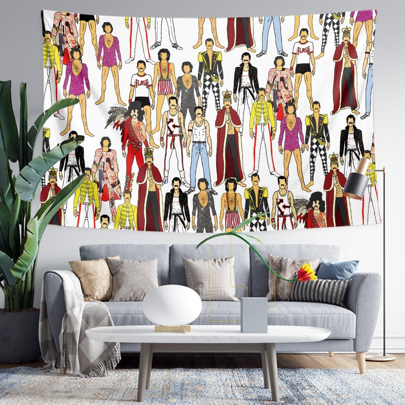 Ban nhạc Queen, Bohemian Rhapsody, Freddie Mercury, Ban nhạc Rock huyền thoại, Vải nền, Poster vải v