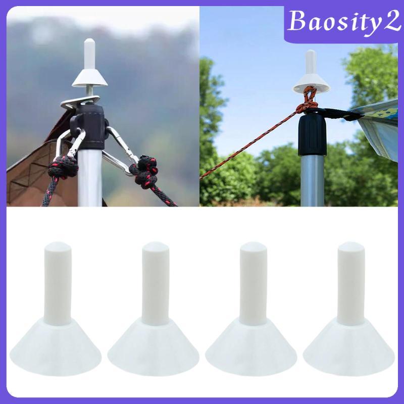 [Baosity2] 4x Mũ bảo vệ cho Bu lông cột lều, Mũ cuối thực tế, chắc chắn cho cột lều để cắm trại ngoà