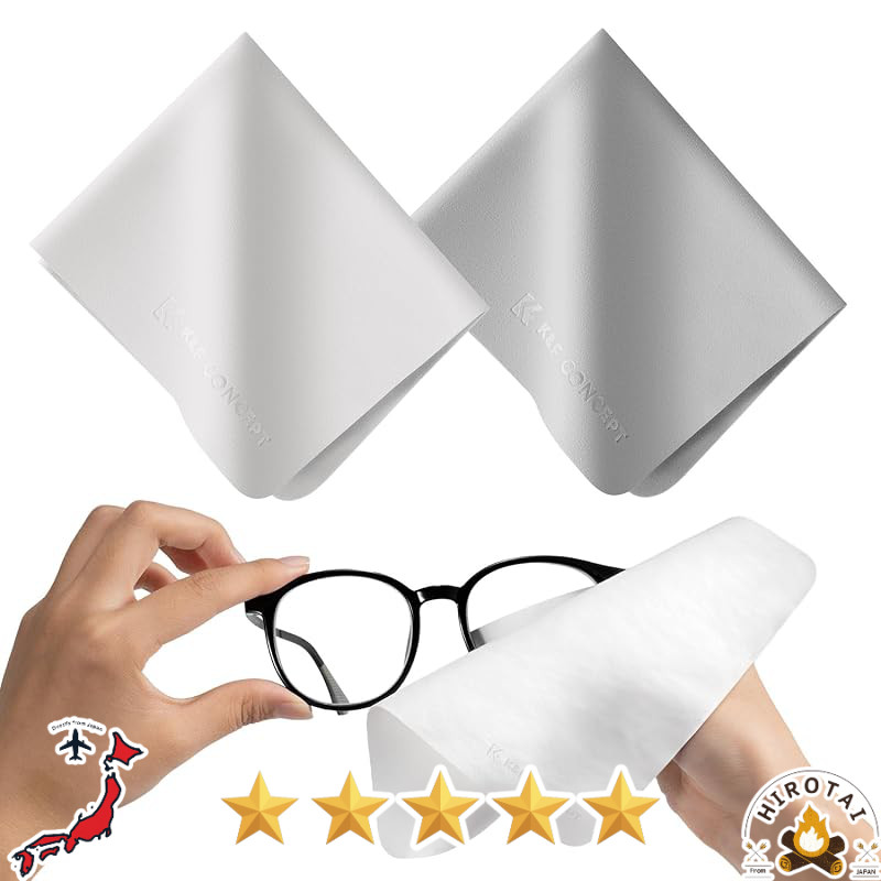 K&F CONCEPT Ultra-Fine Microfiber Cleaning Cloths 18×15 cm — Individually Wrapped Multi-Pack for Gla