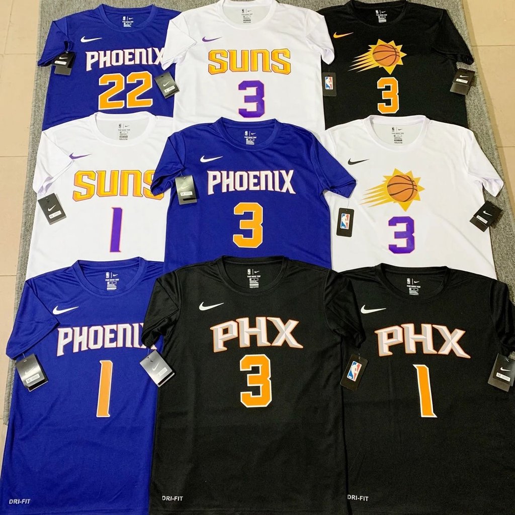 NBA Sun Team Paul Booker Ayton Bộ Đồ Tập Luyện Nhanh Khô Tay Ngắn Ngoại Hình Phù Hợp Với Chụp Phù Hợ