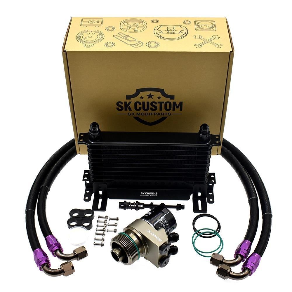 Bộ tản nhiệt dầu động cơ EA888 hệ thống làm mát xe Audi Gen 3 chất lượng