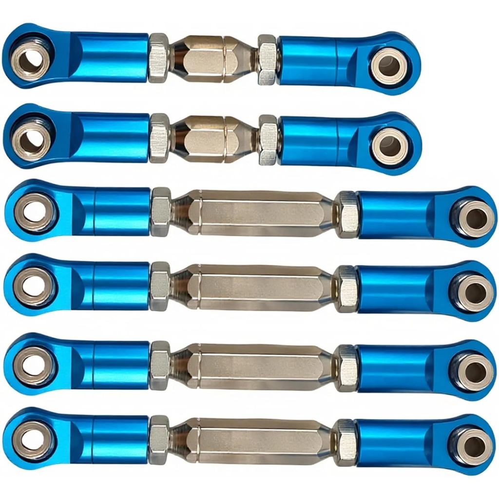 RC Có Thể Điều Chỉnh Thanh Buộc & Turnbuckles Bộ, 6 Chiếc Nhôm Ngón Chân Liên Kết Nâng Cấp Cho Arrma
