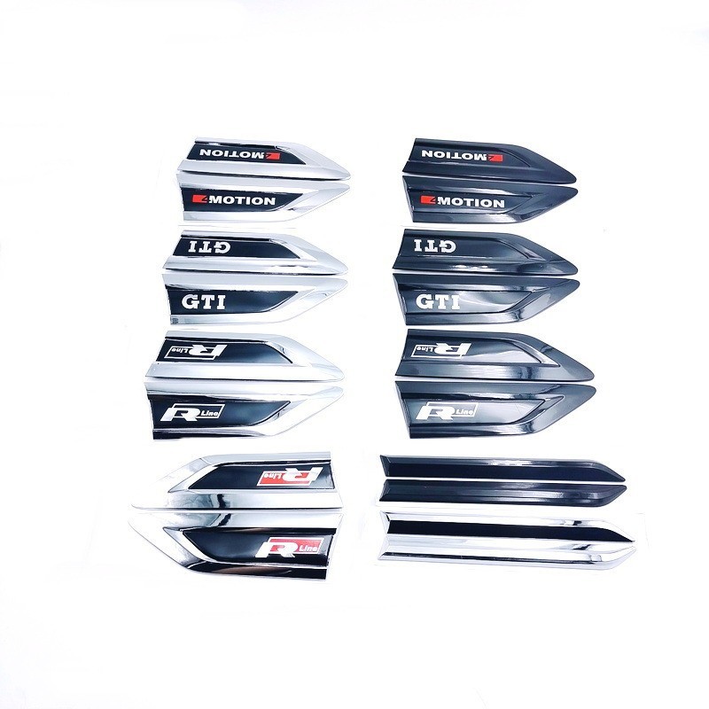 Thích hợp cho Volkswagen Fender Nhãn Bên Sửa Đổi Phong Cách Mới GTI RLine 4MOTION Blade Nhãn Bên Thâ