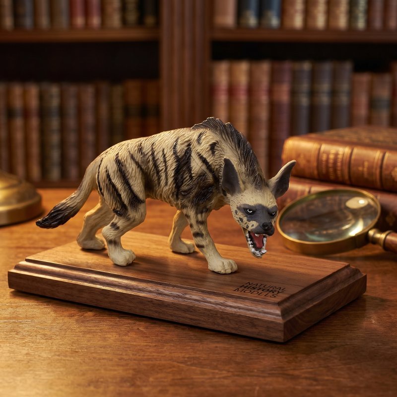 🏠 Realistic Wildlife Figure Hyena Model Plastic Multi 1Set - Đồ chơi hình cẩu thực tế