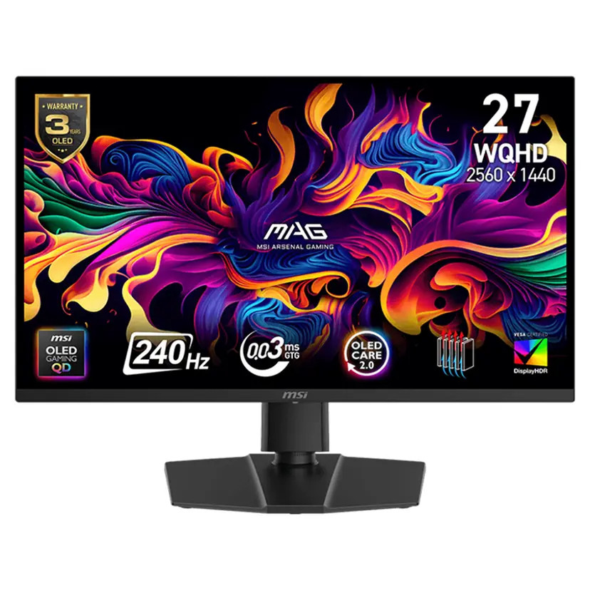 Màn hình Gaming MSI MAG 273QP QD-OLED X24/27inch QHD (2560x1440)/OLED 240Hz